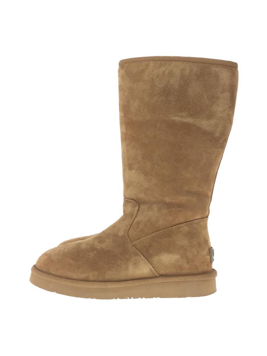 UGG australia◆ロングブーツ/22cm/BEG/スウェード_画像1