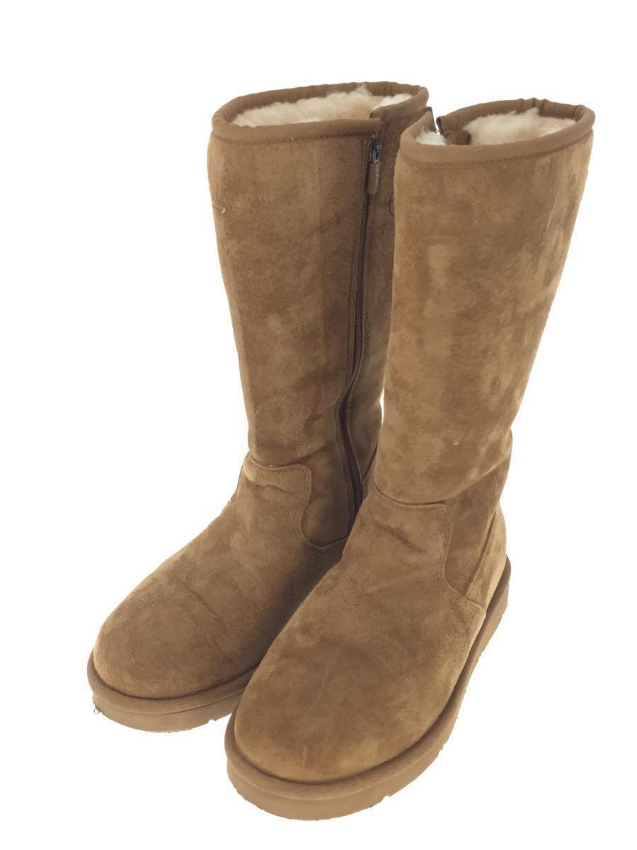 UGG australia◆ロングブーツ/22cm/BEG/スウェード_画像2