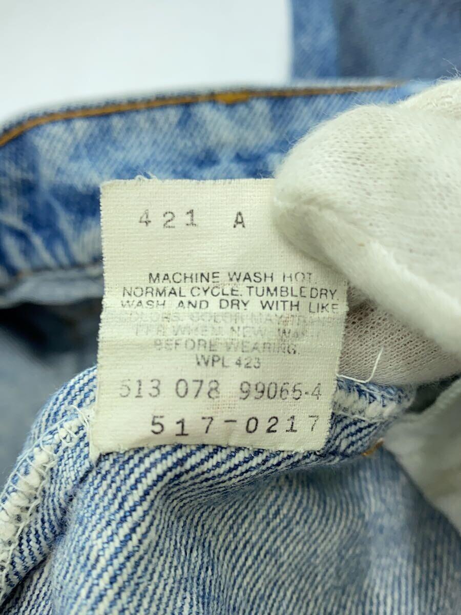 Levi’s◆W28程度/90s/517/USA製/ボトム/コットン/インディゴ/_画像5