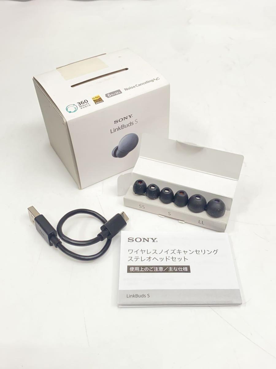 SONY◆ワイヤレスイヤホン/LinkBuds S WF-LS900N (B)/ブラック/2022年製_画像7