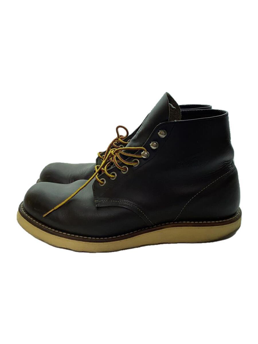 RED WING◆レースアップブーツ/US8.5/BRW/レザー/8132_画像1