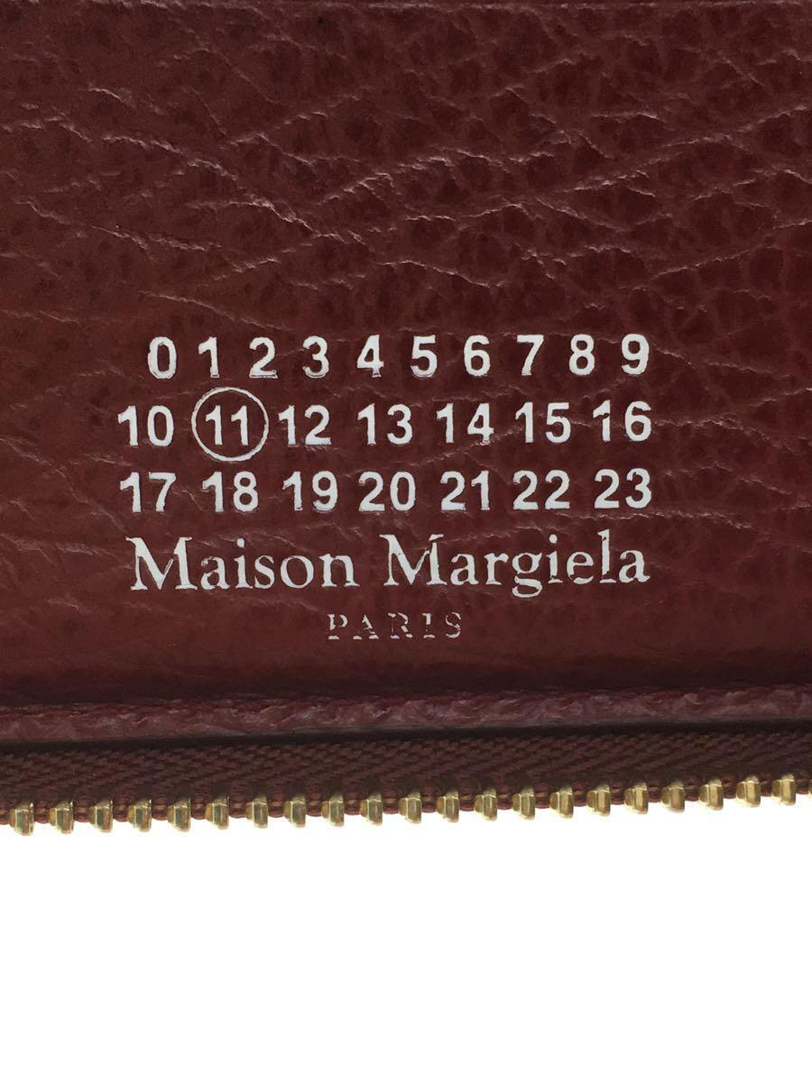 Maison Margiela◆2つ折り財布/レザー/RED/レディース/S56UI0111_画像3