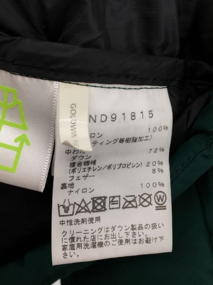 THE NORTH FACE◆ダウンジャケット/M/ナイロン/GRN/ND91815/Belayer Parka_画像4