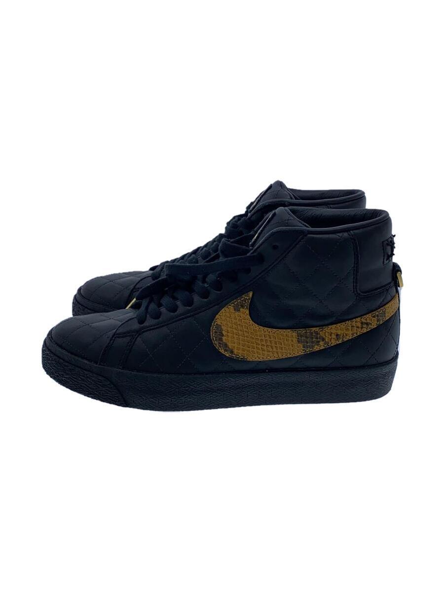 NIKE◆ZOOM BLAZER MID QS_ズーム ブレーザー ミッド QS/25cm/BLK