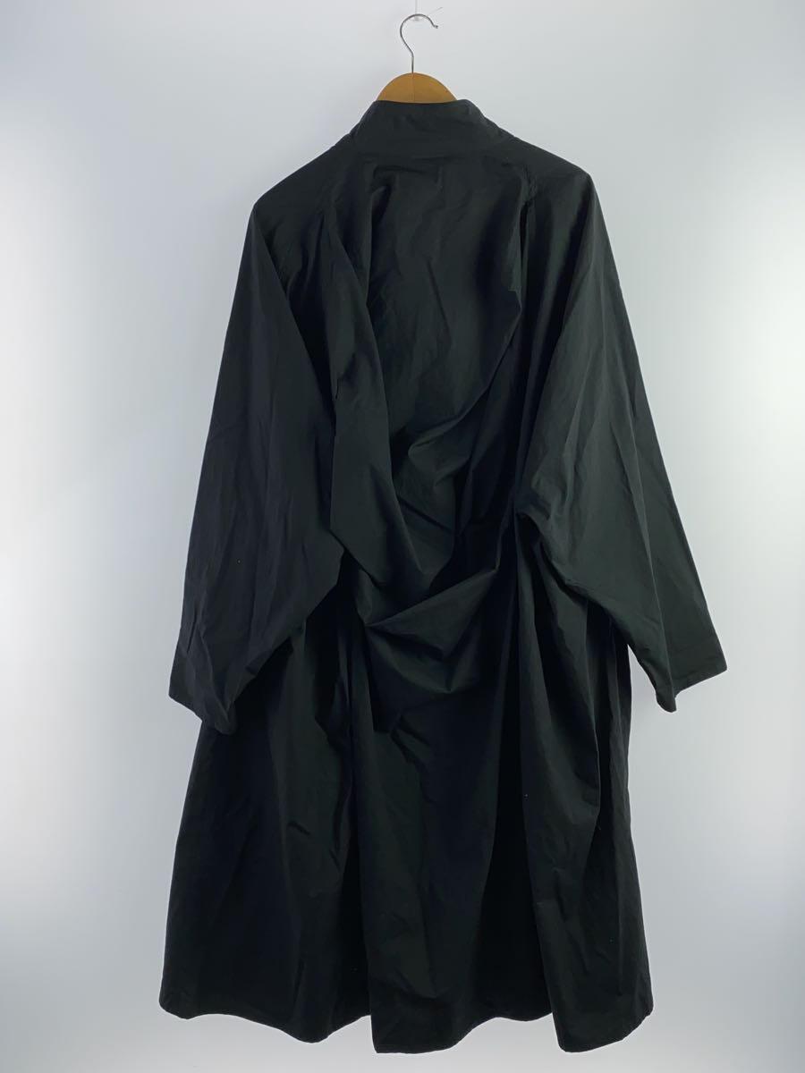 77circa◆anti gas cape coat/コットン/BLK/無地_画像2