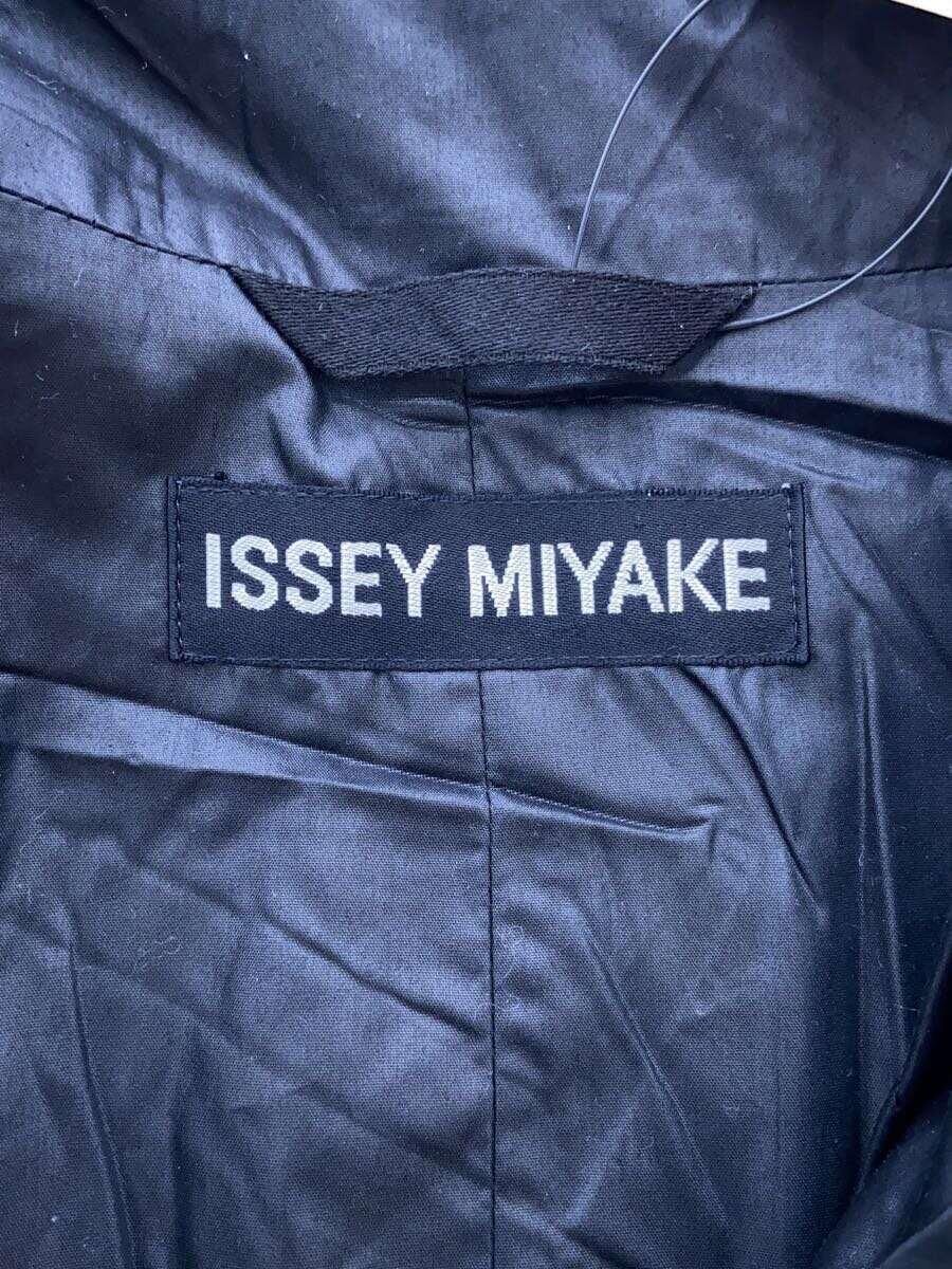 ISSEY MIYAKE◆90s・プリーツジャケット/M/ポリエステル/BLK/無地/me51-fd224_画像3