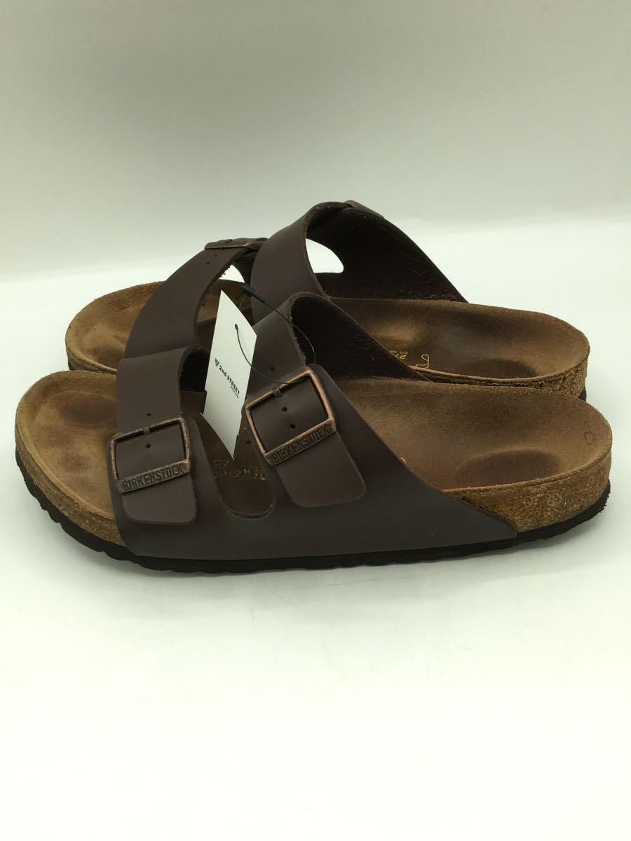 BIRKENSTOCK◆サンダル/27cm/BRW/レザー_画像1