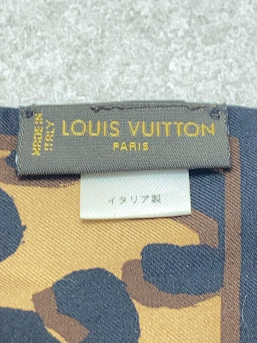 LOUIS VUITTON◆バンドー・レオパード_モノグラム・レオパード_BRW/シルク/BRW/レオパード/レディース_画像3