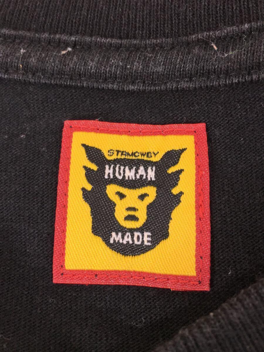 HUMAN MADE◆magazine works/brooklyn/Tシャツ/M/コットン/BLK/プリント_画像3