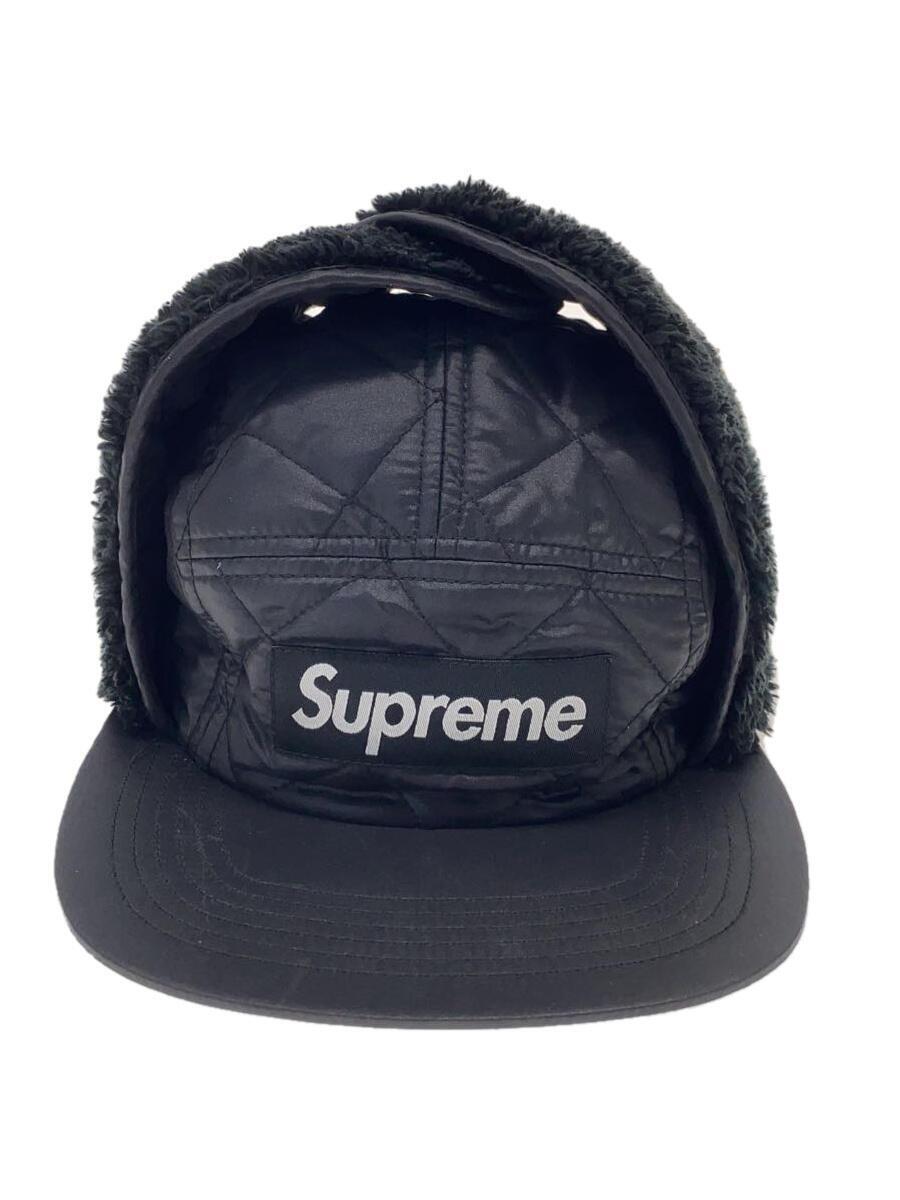 Supreme◆quilted earflap/キャップ/ブラック/メンズ