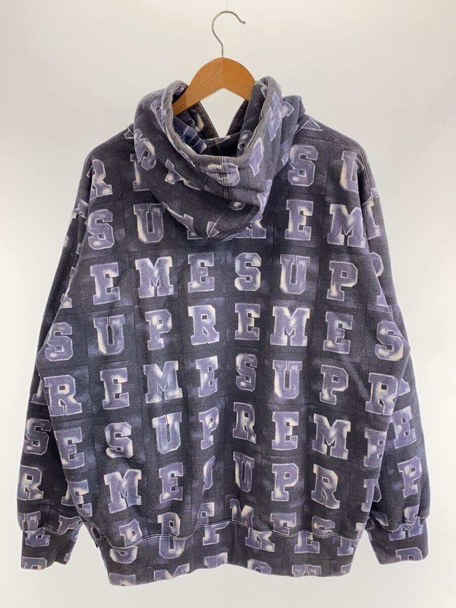 Supreme◆パーカー/Blocks Hooded Sweatshirt/20AW/L/コットン/BLU/総柄_画像2