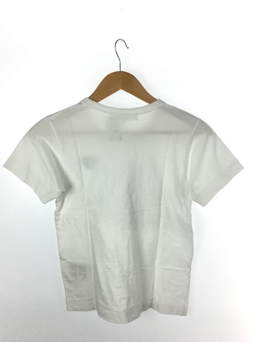 PLAY COMME des GARCONS◆ワッペンTシャツ/S/コットン/WHT/AZ-T063_画像2