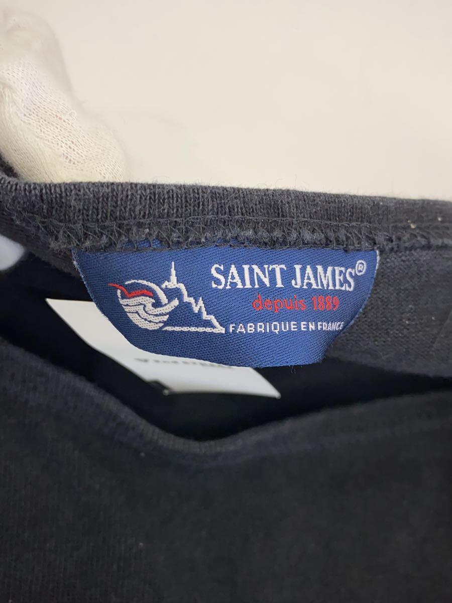 SAINT JAMES* long sleeve cut and sewn /XXS/ cotton /BLK