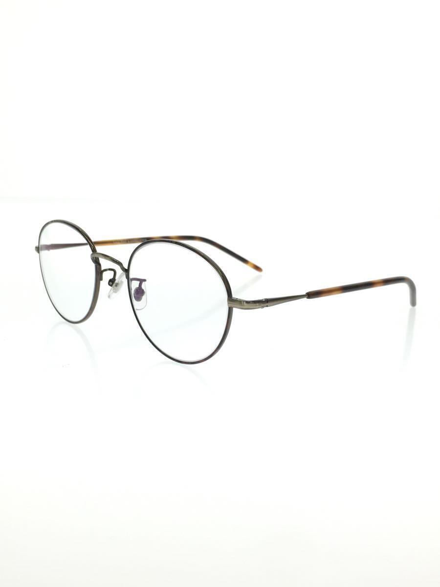 金子眼鏡◆LazyRed/メガネ/ボストン/プラスチック/CLR/メンズ/使用感有/レンズ付_画像2