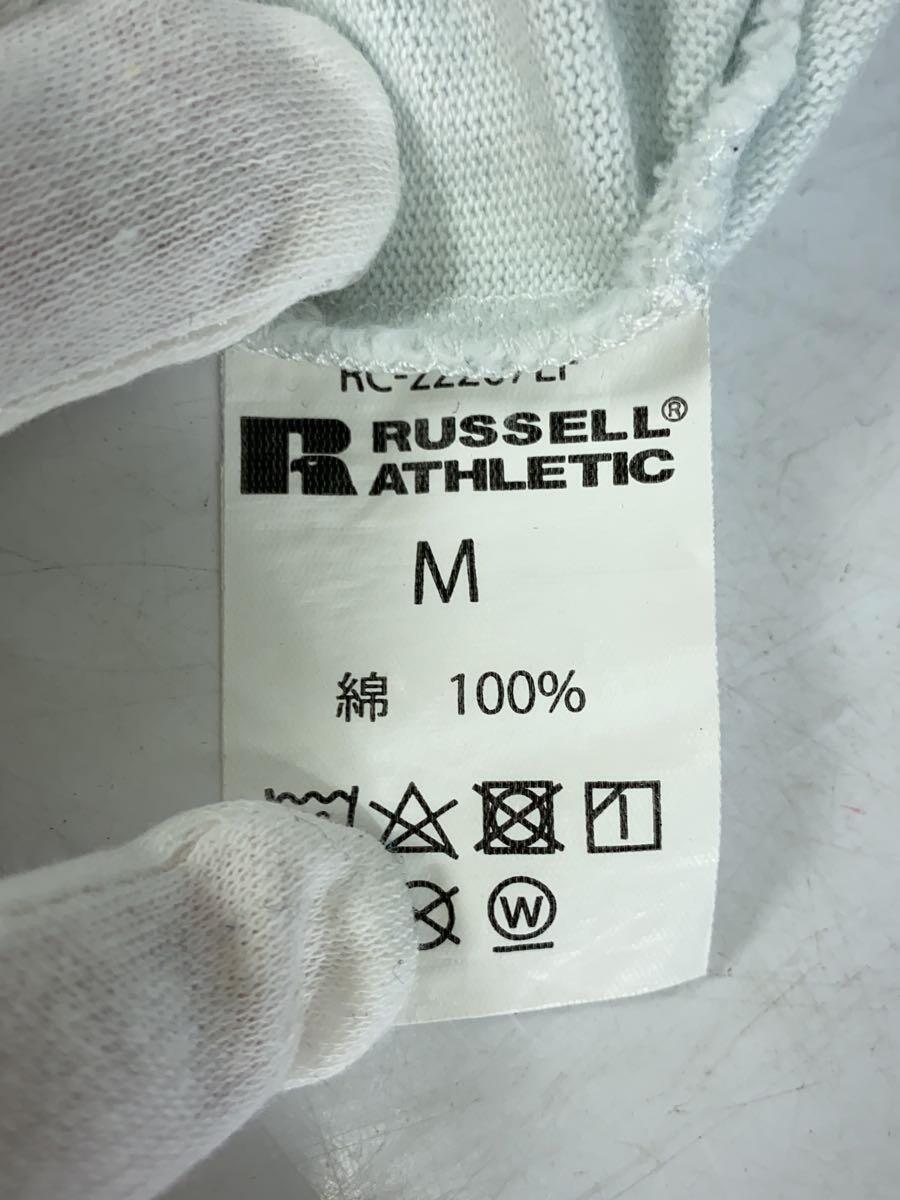 RUSSELL ATHLETIC◆Tシャツ/M/コットン/BLU/無地_画像4