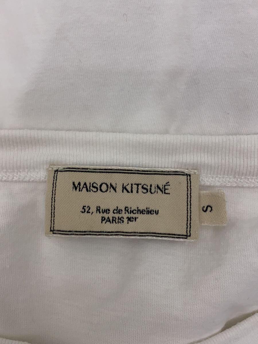 MAISON KITSUNE◆Tシャツ/S/コットン/WHT/KWM-2800-A_画像3