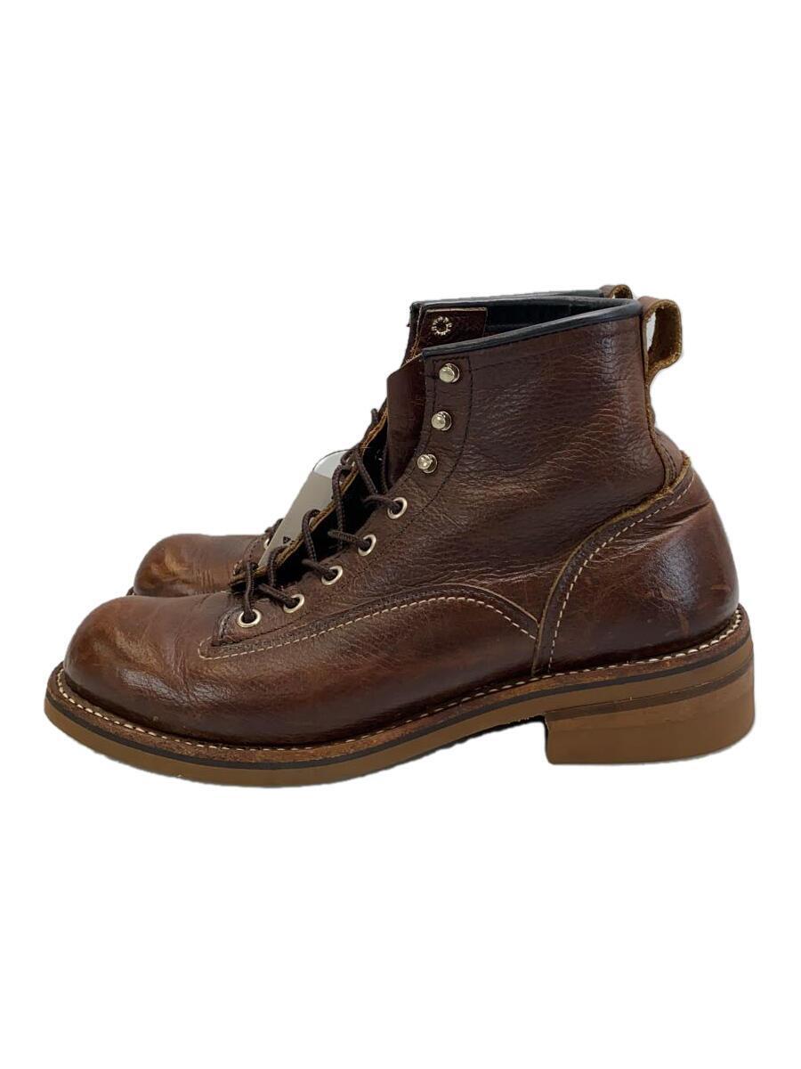 RED WING◆レースアップブーツ/US7.5/BRW/レザー/2906