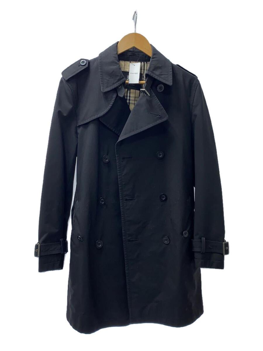 BURBERRY BLACK LABEL◆バーバリー/トレンチコート/L/ポリエステル/BLK/無地/BMA07-100-09_画像1