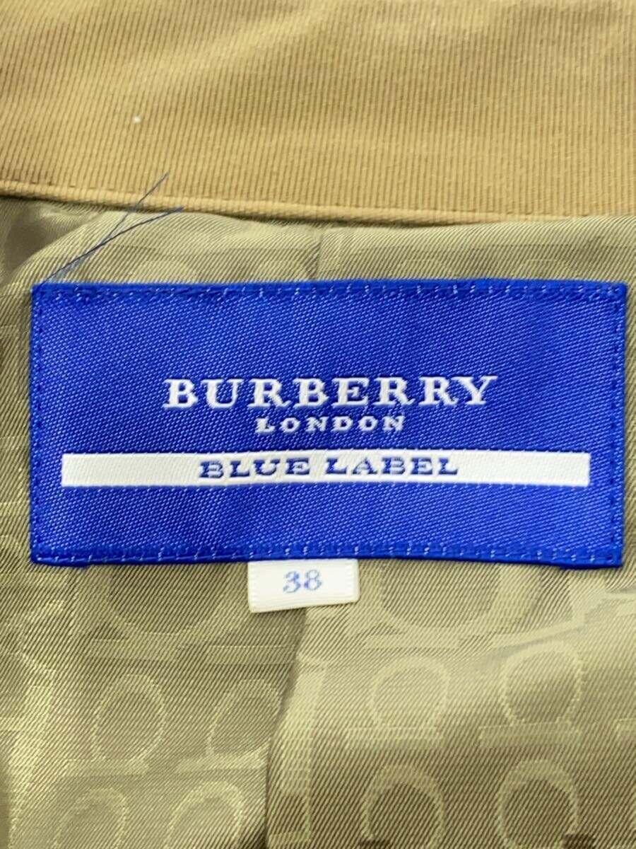 BURBERRY BLUE LABEL◆ジャケット/38/コットン/ベージュ/無地_画像3