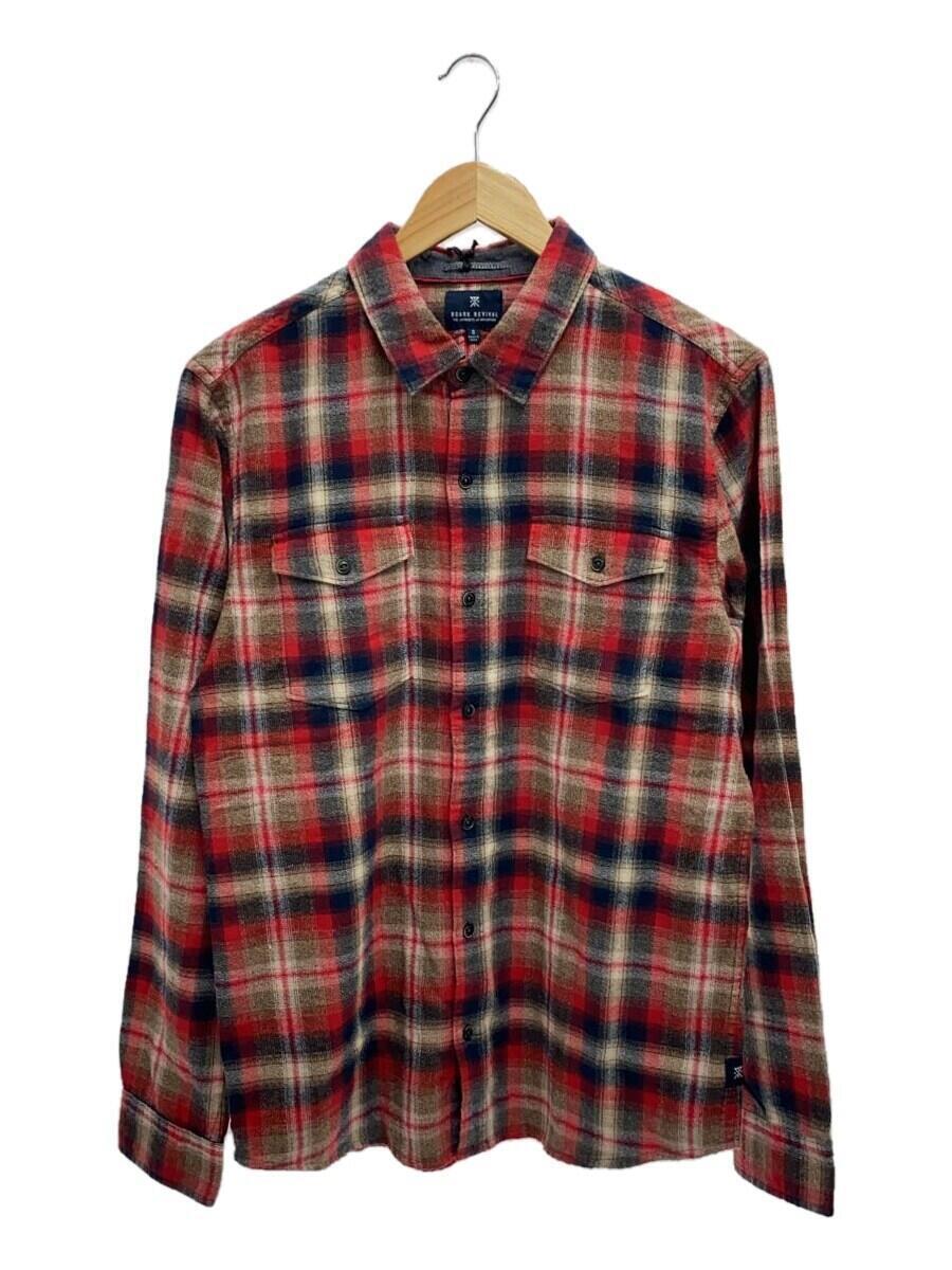 ROARK REVIVAL◆ネルシャツ/S/コットン/RED/チェック/RANCHERO FLANNEL_画像1