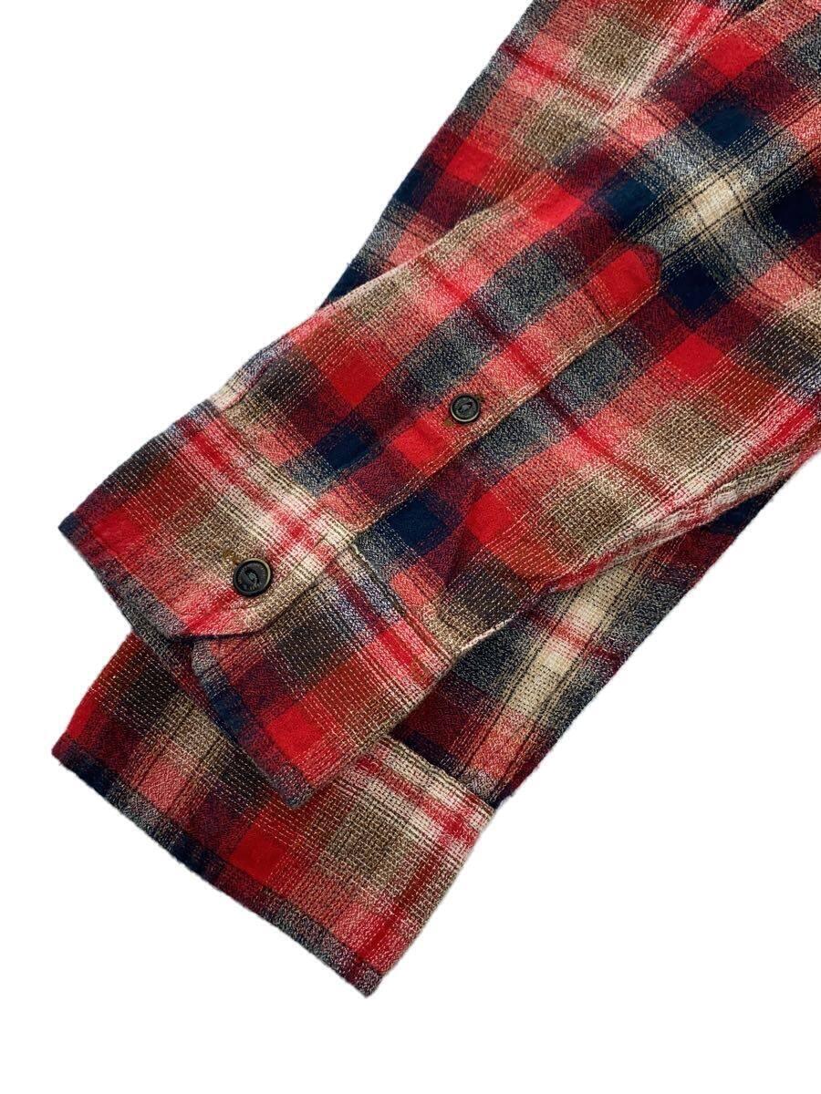 ROARK REVIVAL◆ネルシャツ/S/コットン/RED/チェック/RANCHERO FLANNEL_画像5