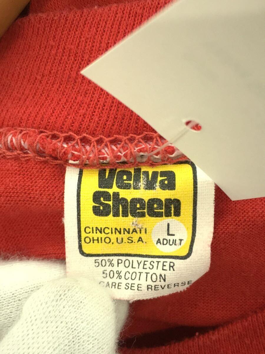 Velva Sheen◆70-80sガレッジTシャツ/OHIO STATE/L/コットン/RED_画像3