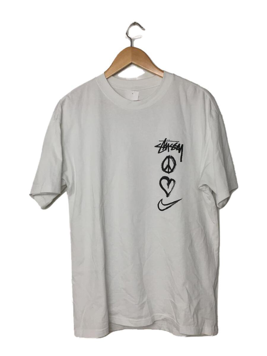 NIKE◆21AW/Peace Love Swoosh T-shirt/M/コットン/WHT/プリント/DM4942-121