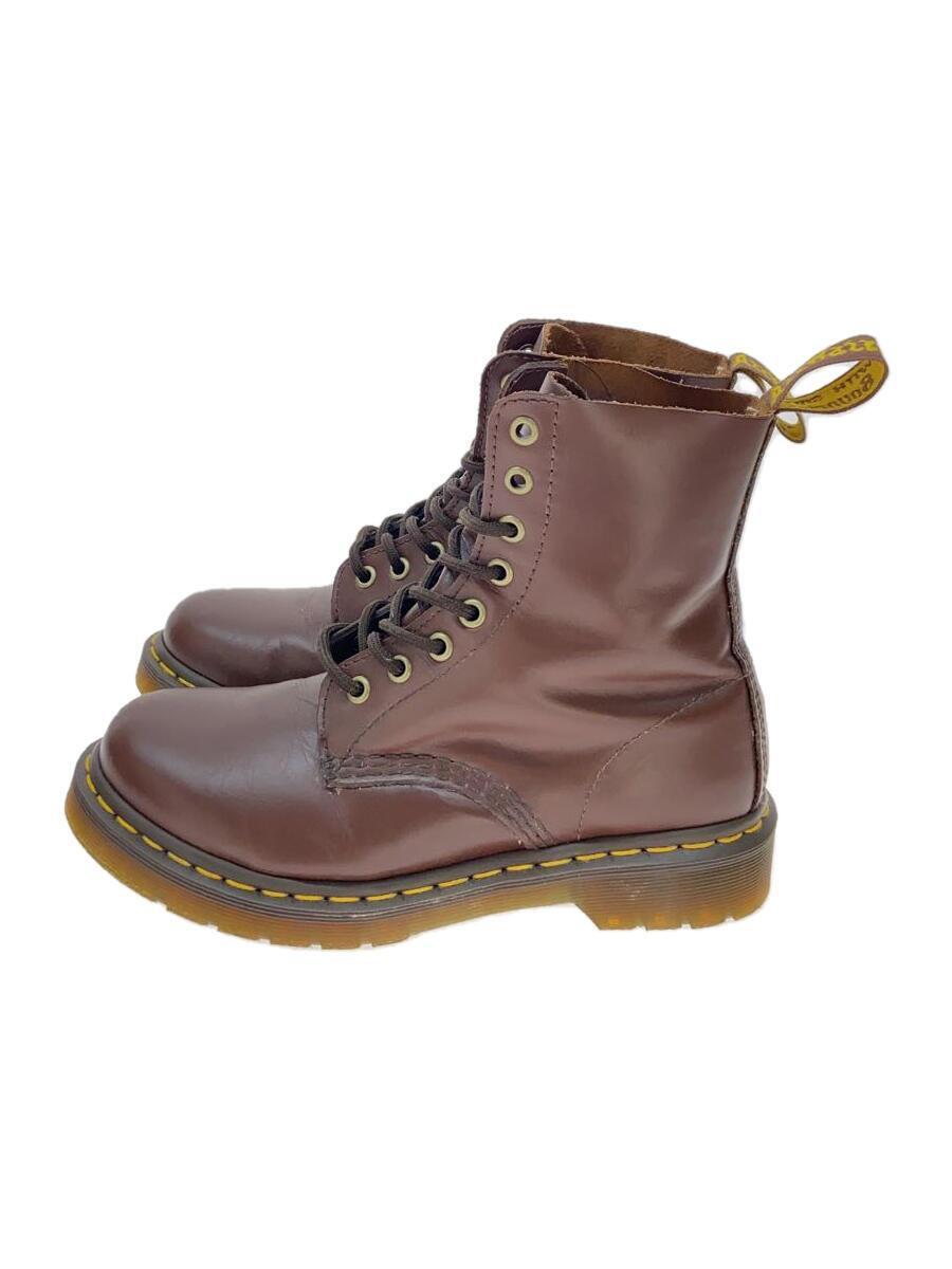 Dr.Martens◆レースアップブーツ/US6/BRW/AW006/履き皺/つま先キズ