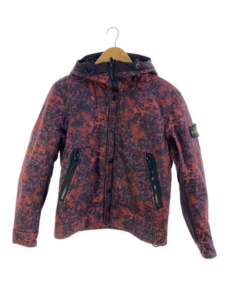 STONE ISLAND◆Raso Gommato Camo/ナイロンジャケット/M/コットン/RED/591544556_画像1