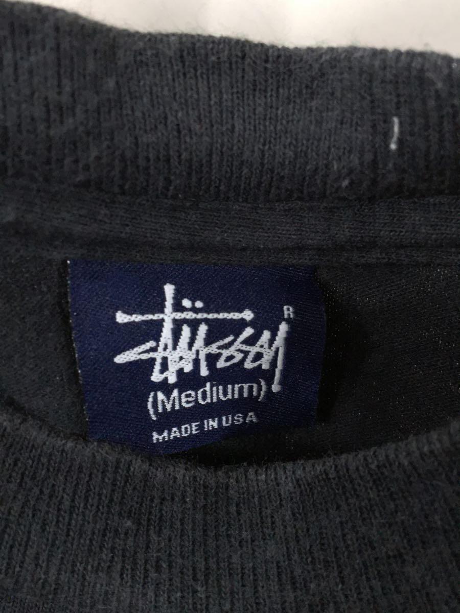 STUSSY◆Tシャツ/M/コットン/NVY/プリント_画像3