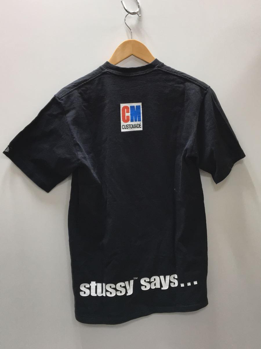 STUSSY◆Tシャツ/M/コットン/NVY/プリント_画像2