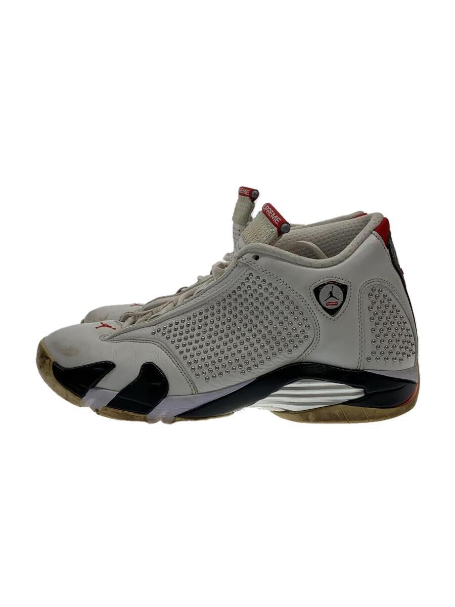 NIKE◆AIR JORDAN 14 RETRO S/エアジョーダンレトロシュプリーム/ホワイト/BV7630-106/28_画像1