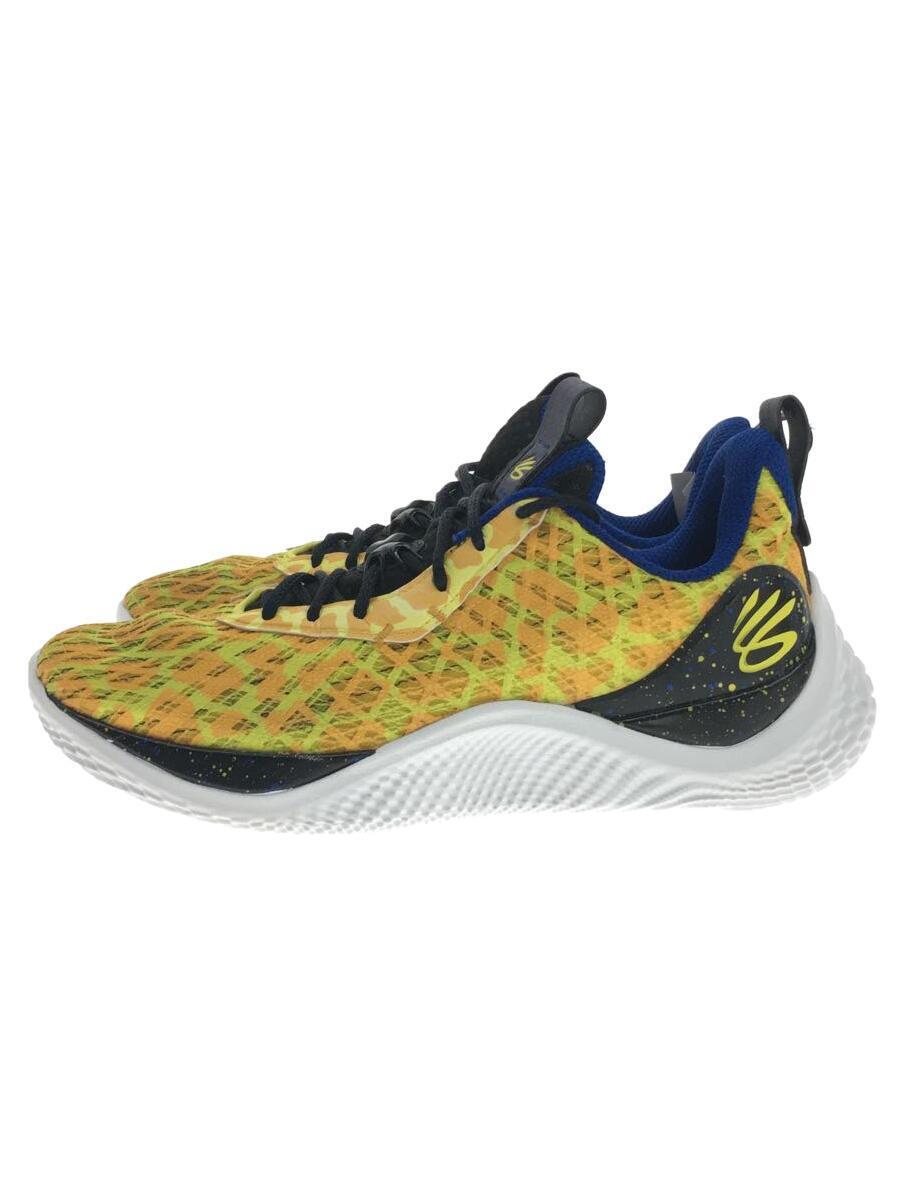 UNDER ARMOUR◆Curry10 DOUBLE BANG/ローカットスニーカー/28.5cm/YLW/3026272-700