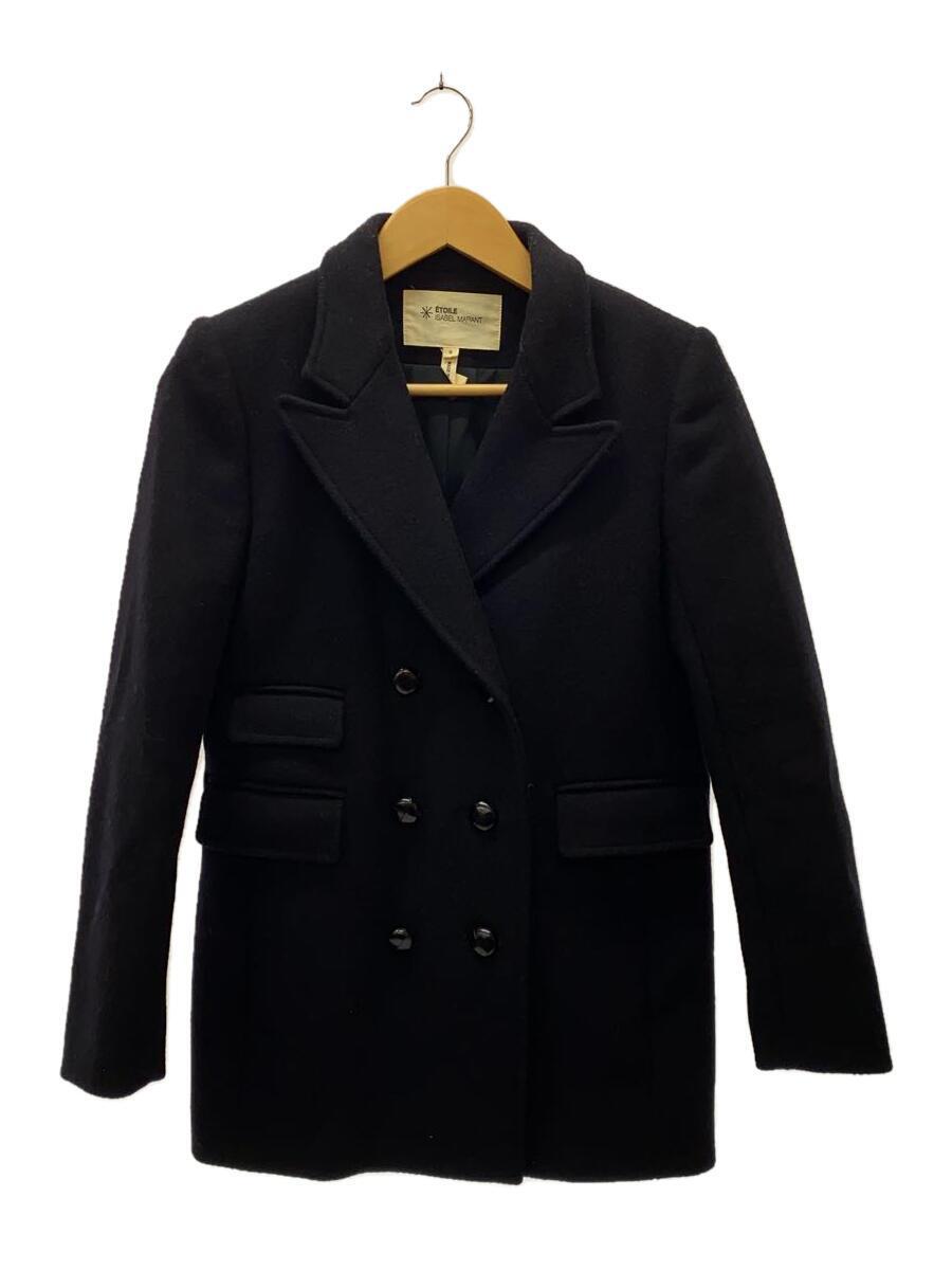 ISABEL MARANT ETOILE* pea coat /O/ wool /NVY/24E021V