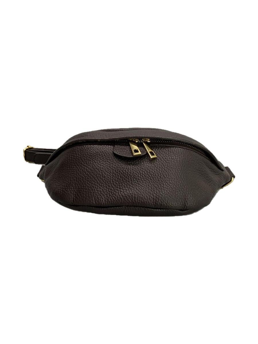 AULENTTI* waist bag / leather /BRW/ plain 