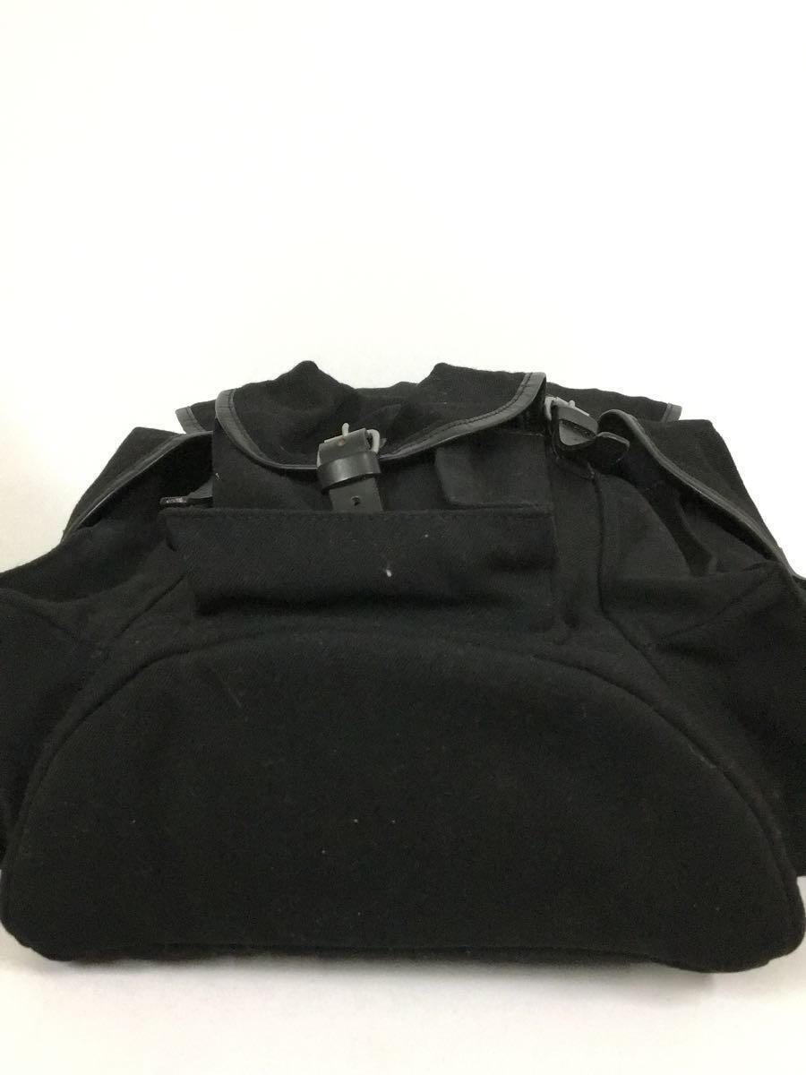 COMME des GARCONS HOMME◆リュック/コットン/BLK/無地_画像4