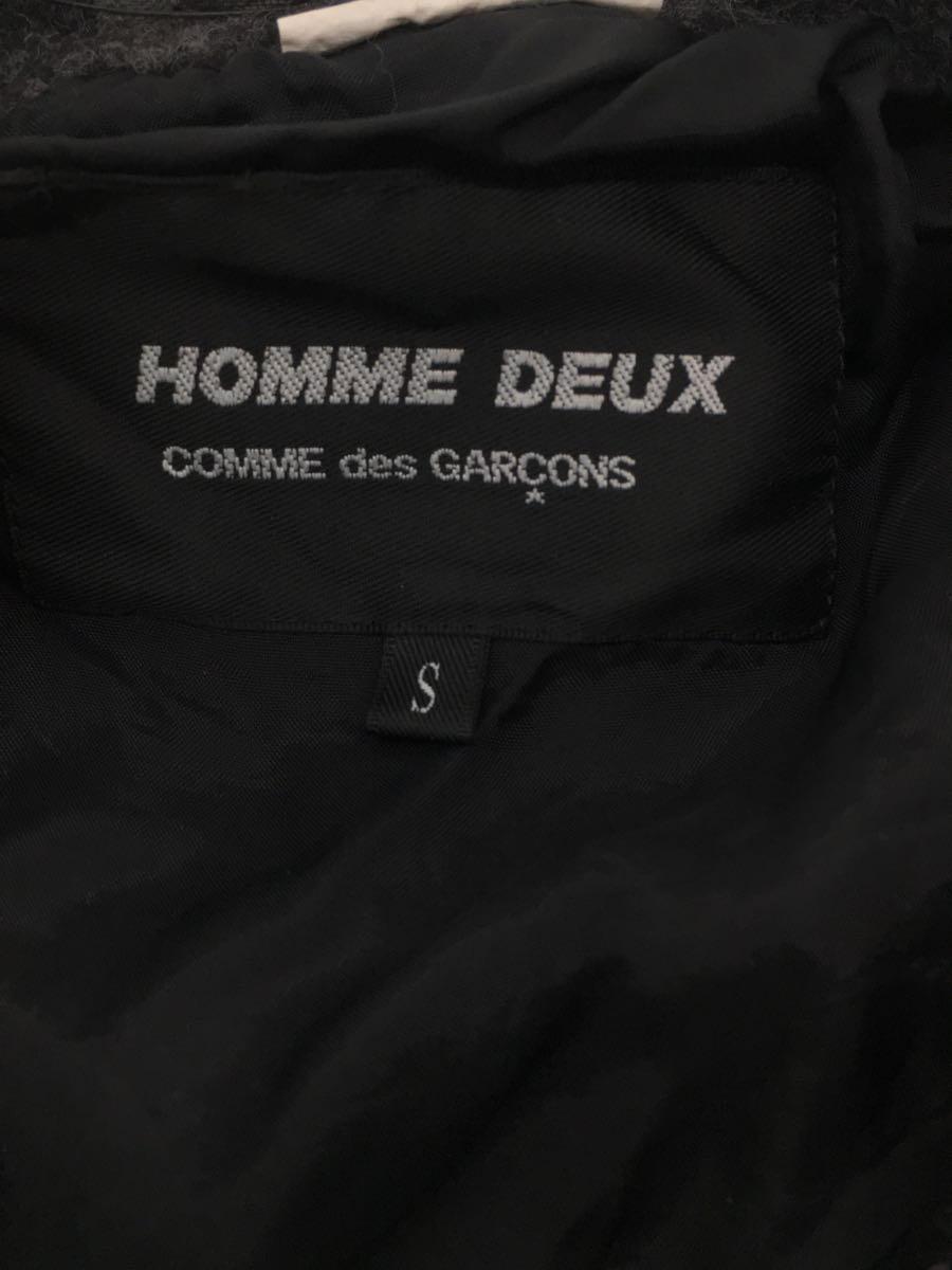 COMME des GARCONS HOMME DEUX◆コート/S/コットン/GRY/無地/dh-c003_画像3