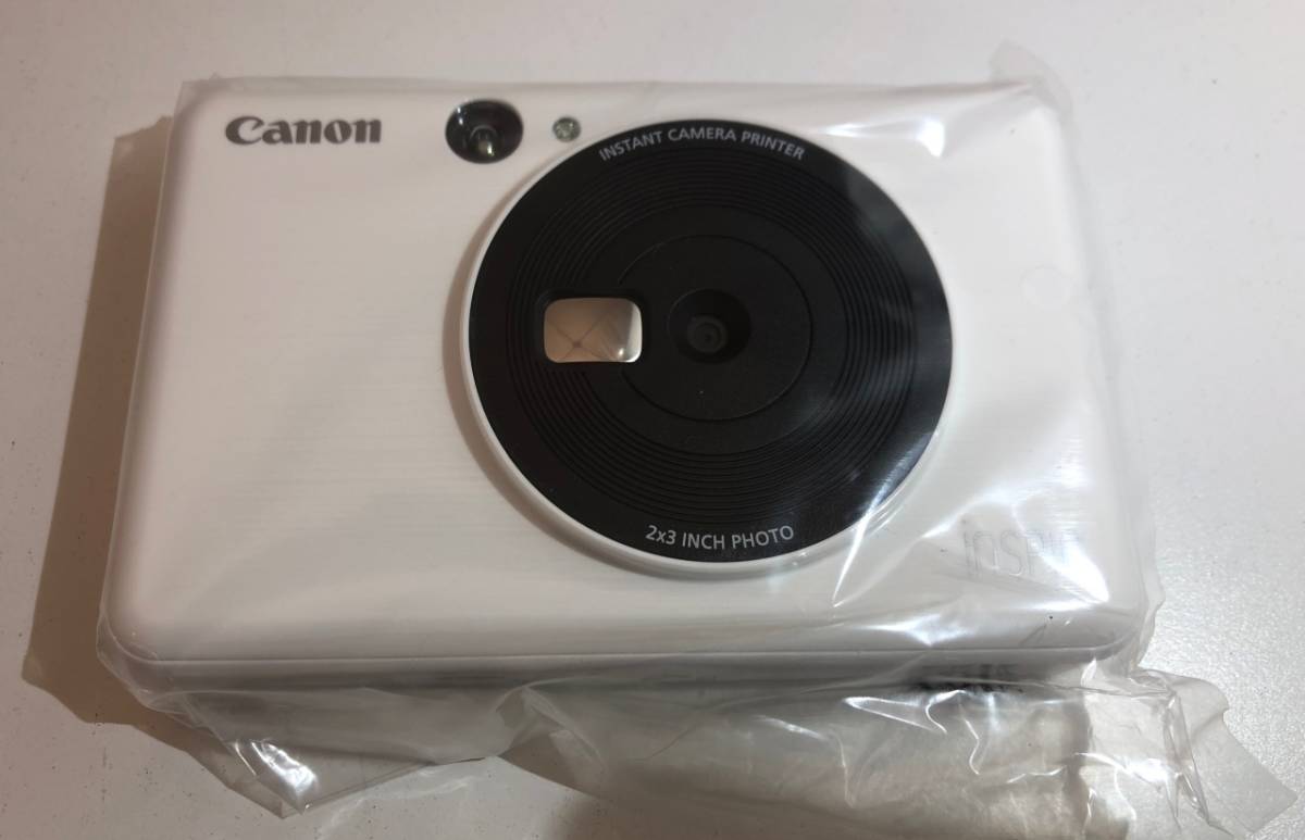 Canon iNSPiC インスタントカメラプリンター CV-123 キャノン インスピック ホワイト コンパクトカメラ 箱 説明書_画像3