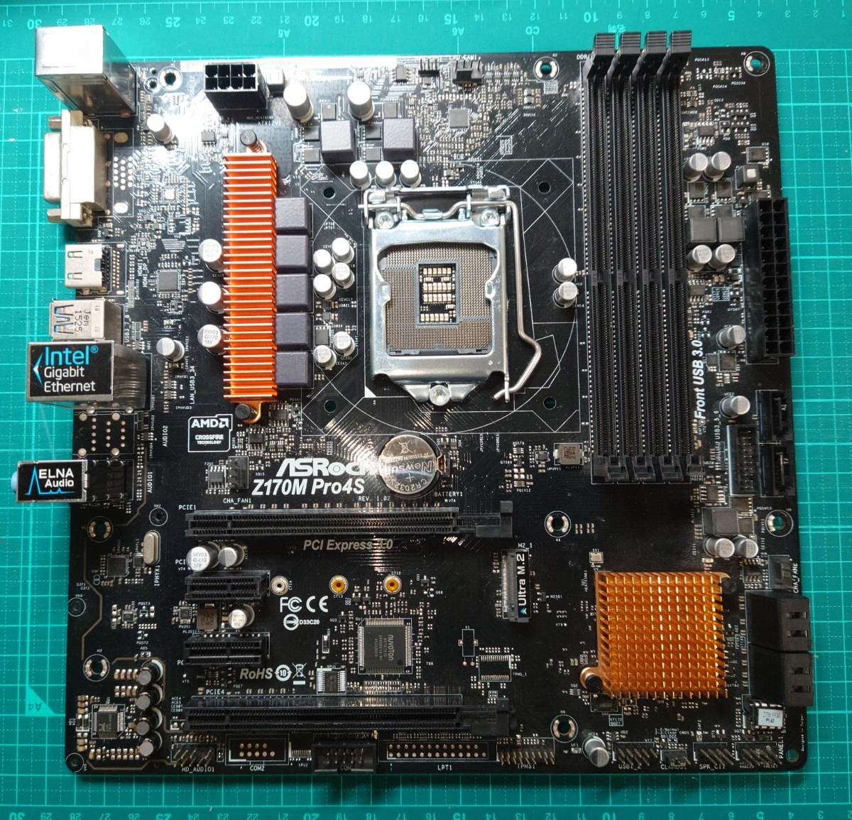 【ASRock】Z170M Pro4S　LGA1151 第6世代マザーボード　動作確認済み_画像1