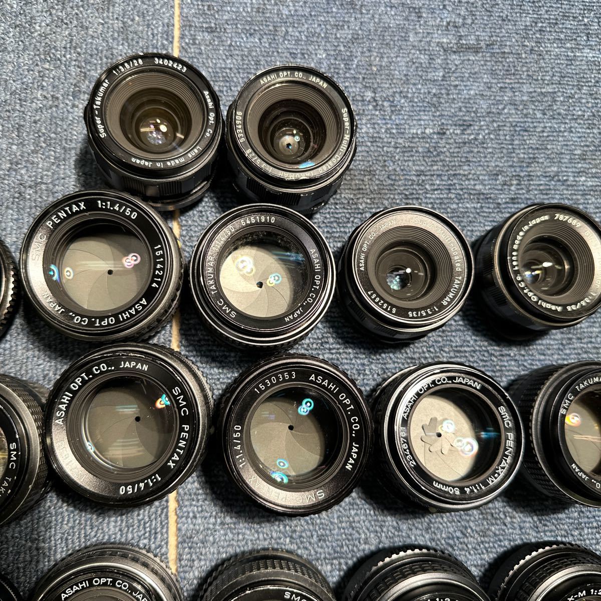 大量！計：26個　PENTAX Takumar　単焦点レンズ　50mm F1.4 F1.8 F2 28mm f2.8 35mm f3.5 など　まとめ　売り　まとめて　D010_画像3