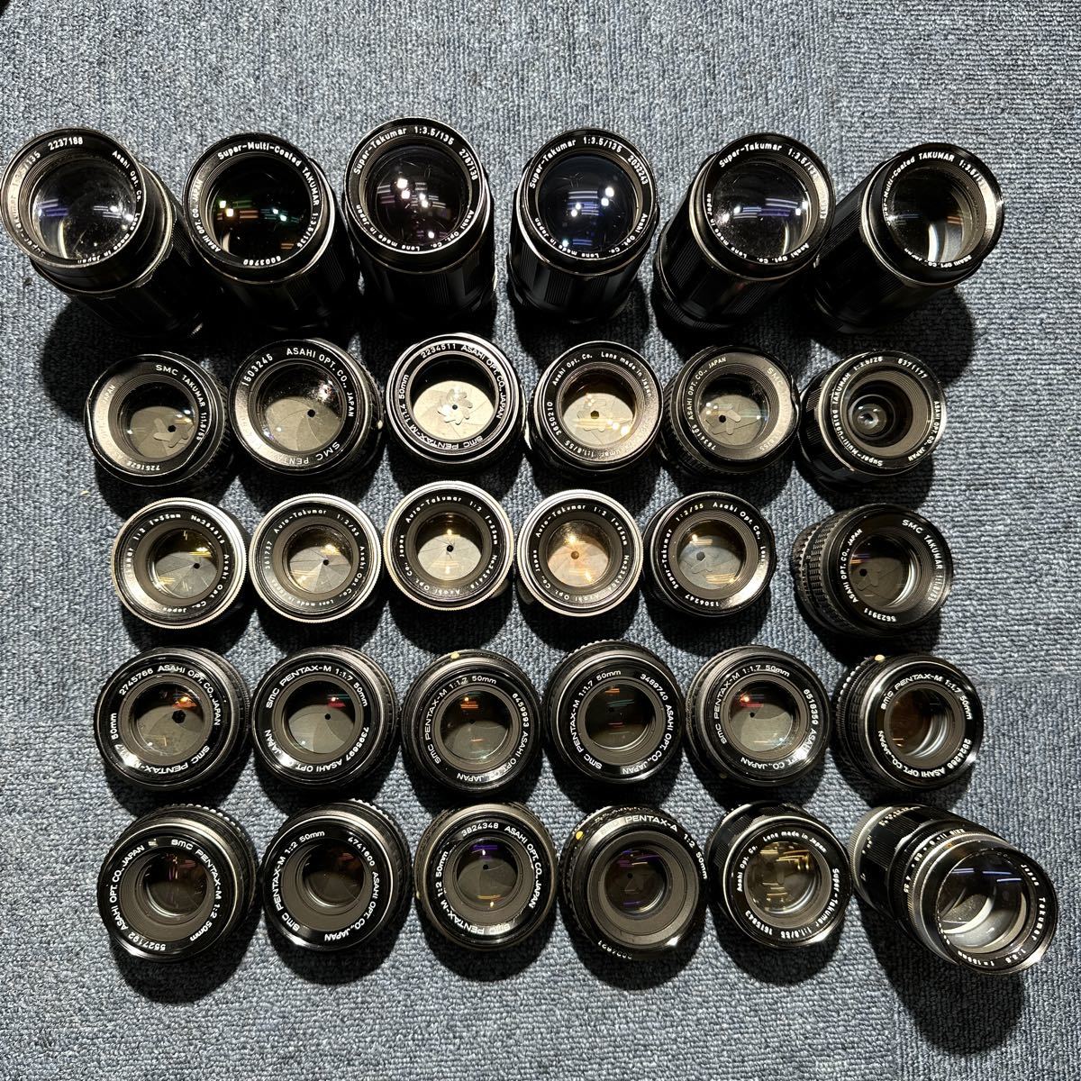 大量！計：30個　PENTAX Takumar　単焦点レンズ　50mm F1.4 F1.8 f2 f1.7 F2 135mm f3.5 28mm f3.5 55mm f2 など　まとめ売り　R015_画像1