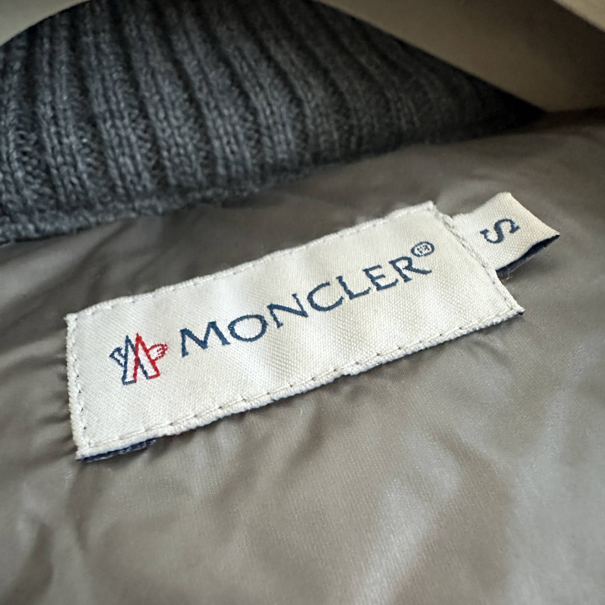 【即決/即納】MONCLER モンクレール ニットベスト パーカー ダブルファスナー メンズ サイズS チェックナウ確認済み 確実本物_画像5