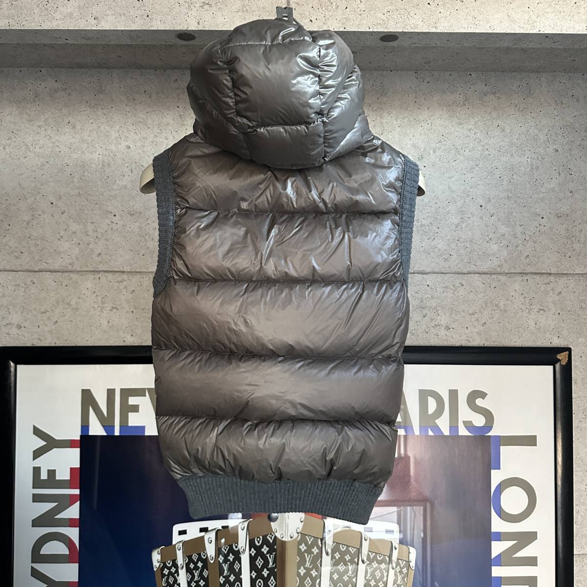 【即決/即納】MONCLER モンクレール ニットベスト パーカー ダブルファスナー メンズ サイズS チェックナウ確認済み 確実本物_画像2