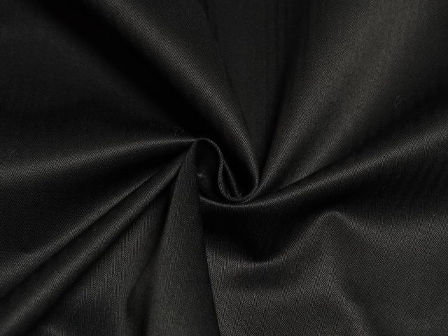 綿100 fashionクロス ヘリンボーン やや薄～中間 ソフト 黒 10m_画像4