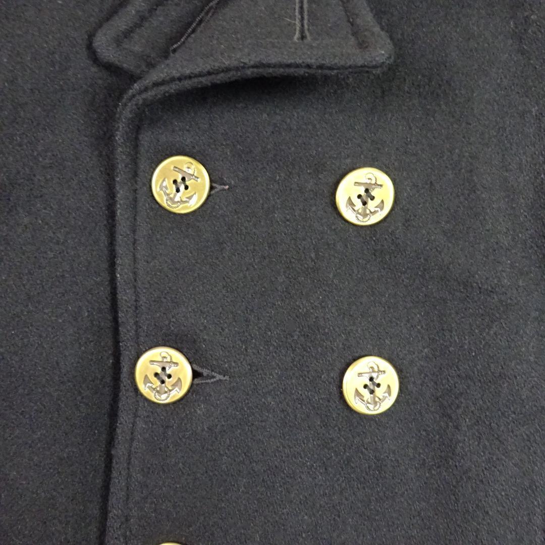 SCHOTT ショット メルトンウール Pコート 金ボタン レザー SCHOTT ショット メルトンウール Pコート 金ボタン レザー