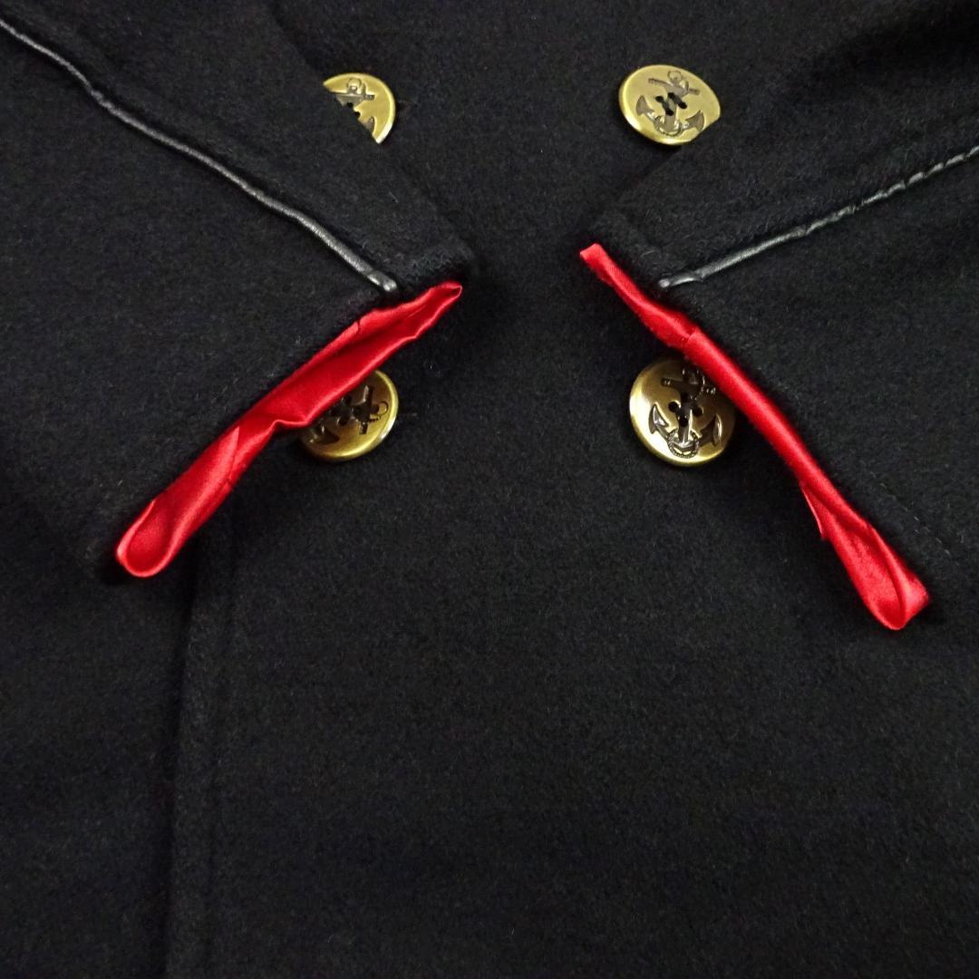 SCHOTT ショット メルトンウール Pコート 金ボタン レザー SCHOTT ショット メルトンウール Pコート 金ボタン レザー