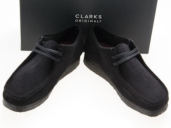 新品/CLARKS ORIGINALS/クラークス オリジナルズ/WALLABEE/ワラビー/BLACK SUEDE/ブラック スエード/黒/26155519/27.0cm_画像1