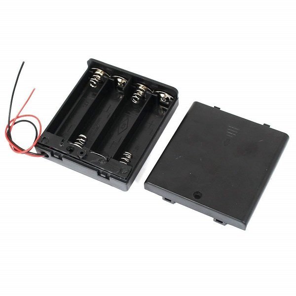 【vaps_6】電池ボックス 単3電池 4本用 スイッチ付き 単三電池 電池ケース 工作 送込_画像1
