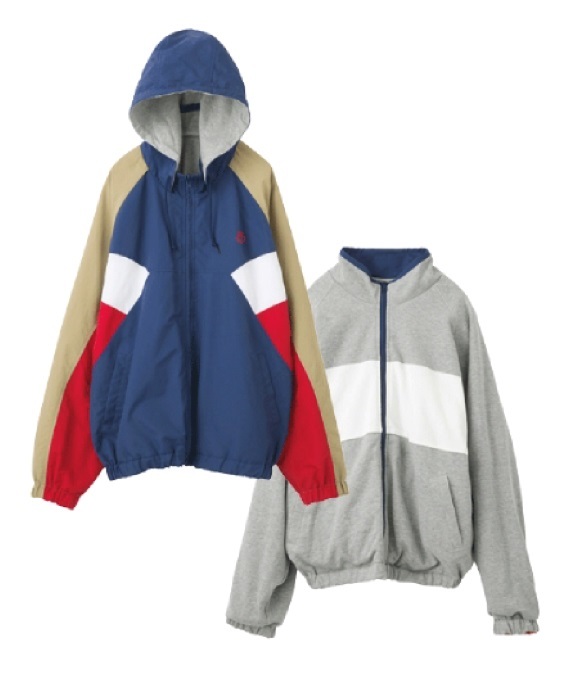 【新品未使用】X-girl REVERSIBLE HOODED JACKET エックスガール リヴァーシブル アウター ジャケット ブルゾン 即完売品 MILKFED. XLARGE_画像8