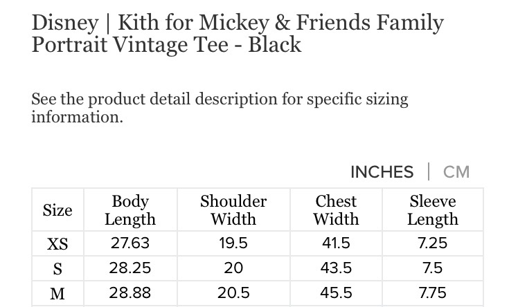 【新品未使用 S】KITH Disney Kith For Mickey & Friends Family Vintage Tee Black キス ディズニー ミッキー Tシャツ ブラック 黒 キース_画像6